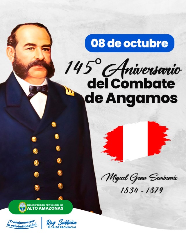 08 de octubre, conmemoramos el aniversario de la Marina de Guerra del Per&uacute; y del Combate de Angamos!
