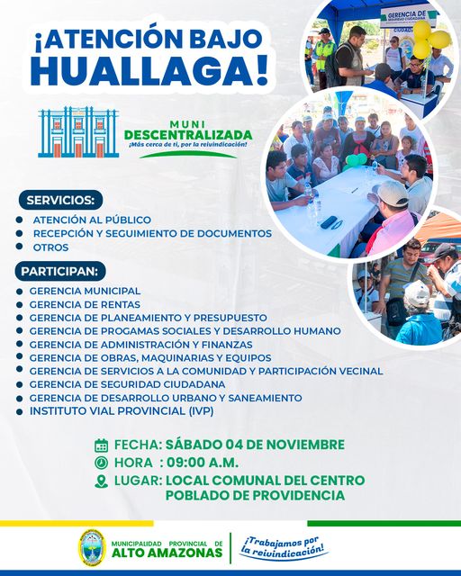 &iexcl;ATENCI&Oacute;N BAJO HUALLAGA!