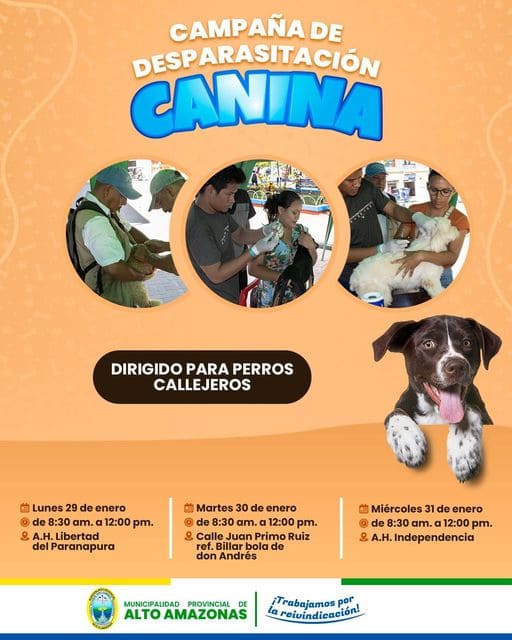 CAMPA&Ntilde;A DE DESPARASITACI&Oacute;N CANINA