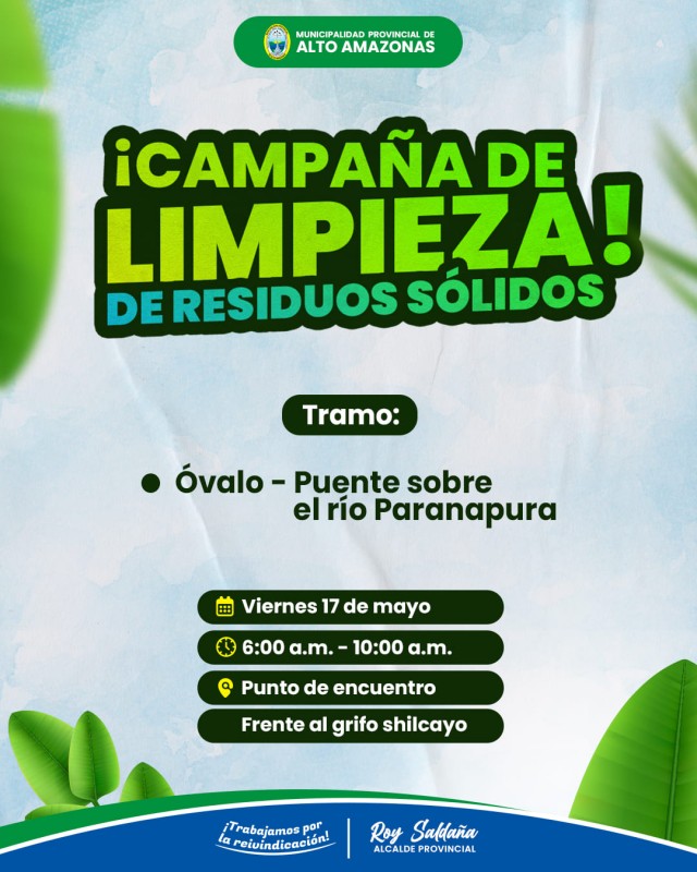 &iexcl;CAMPA&Ntilde;A DE LIMPIEZA DE RESIDUOS S&Oacute;LIDOS!
