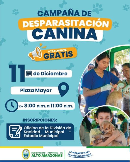 CAMPA&Ntilde;A GRATUITA DE DESPAPARASITACI&Oacute;N CANINA