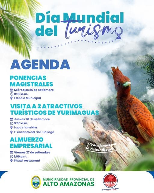 &iexcl;CELEBRA EL D&Iacute;A MUNDIAL DEL TURISMO EN YURIMAGUAS!