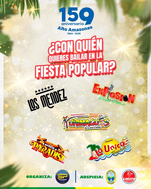 &iexcl;CELEBREMOS JUNTOS LOS 159 A&Ntilde;OS DE ALTO AMAZONAS!