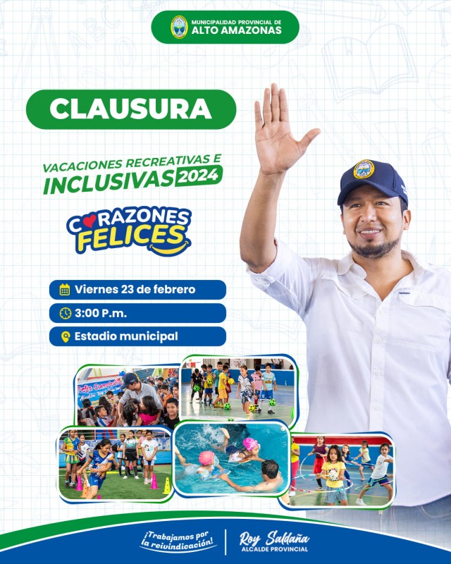 &iexcl;CLAUSURA DE VACACIONES!