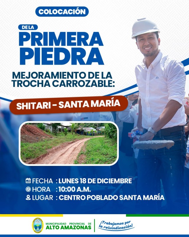 &iexcl;COLOCACI&Oacute;N DE LA PRIMERA PIEDRA!