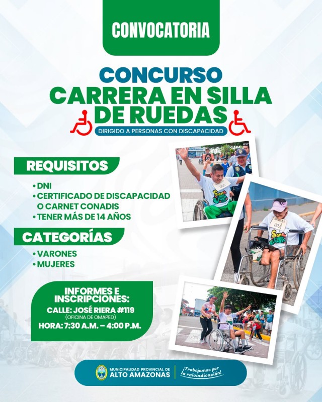 Concurso carrera en Silla de Ruedas