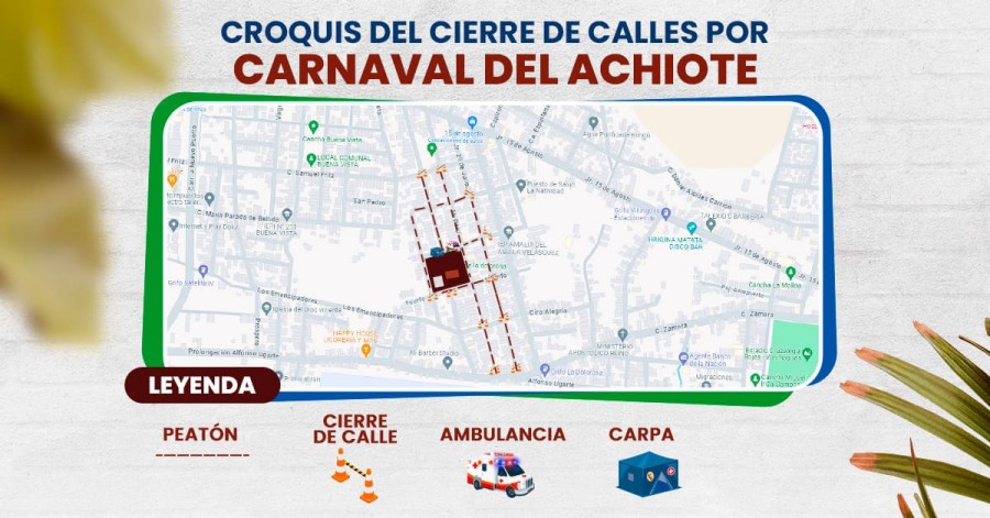 CROQUIS DEL CIERRE DE CALLES