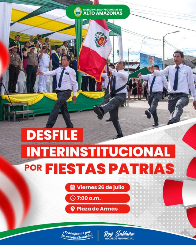 DESFILE POR FIESTAS PATRIAS ESTE 2024 EN #YURIMAGUAS