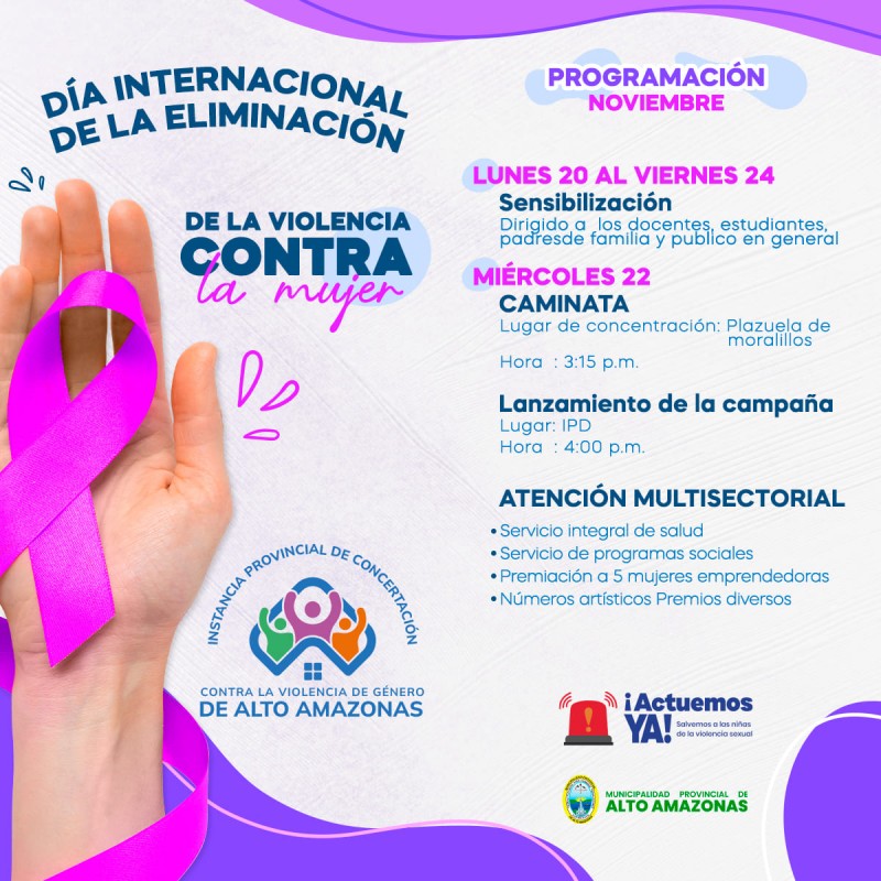 D&Iacute;A INTERNACIONAL DE LA VIOLENCIA CONTRA LA MUJER
