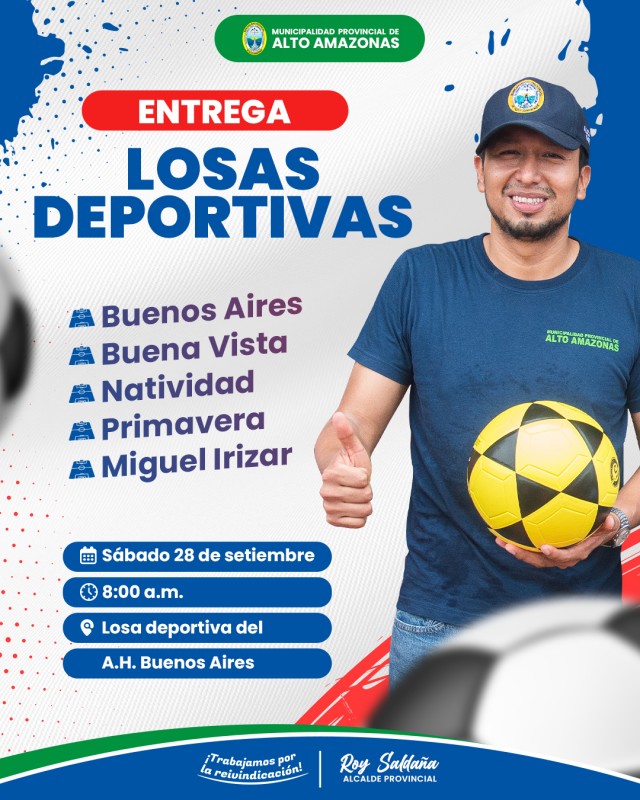 ENTREGA de LOSAS DEPORTIVAS