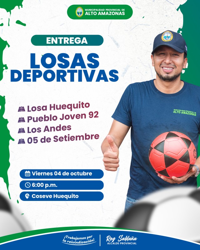 ENTREGA de LOSAS DEPORTIVAS
