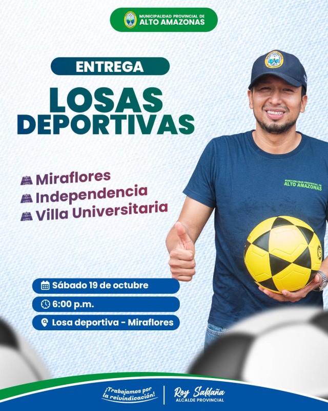 ENTREGA DE LOSAS DEPORTIVAS