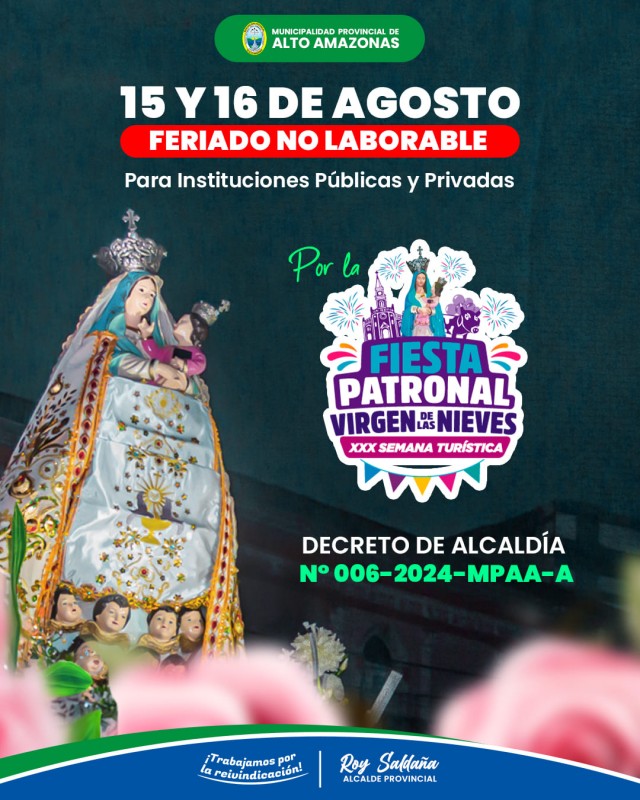 FERIADO NO LABORABLE