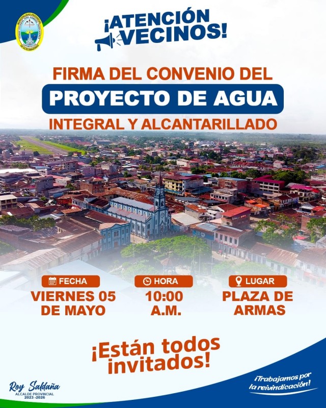 &iexcl;FIRMA DEL CONVENIO DEL PROYECTO DE AGUA INTEGRAL!
