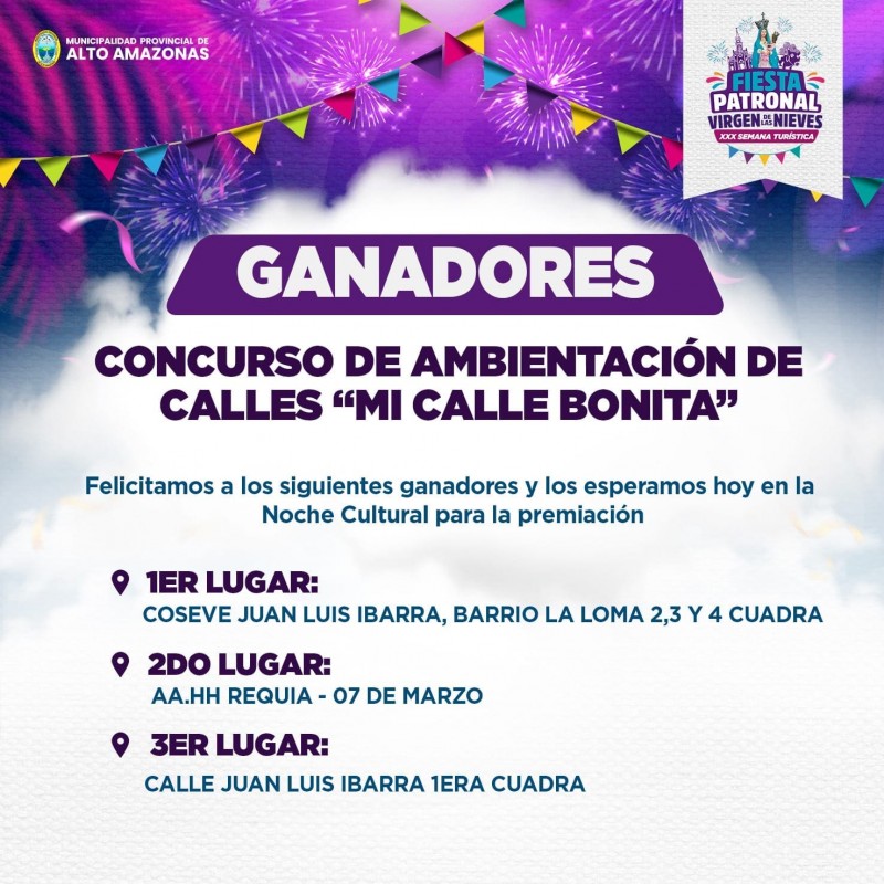 GANADORES DEL CONCURSO DE AMBIENTACI&Oacute;N DE CALLES