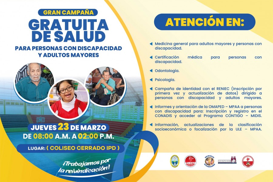 GRAN CAMPA&Ntilde;A DE SALUD PARA PERSONAS CON S&Iacute;NDROME DE DOWN EN YURIMAGUAS