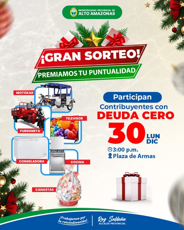 &iexcl;GRAN SORTEO POR DEUDA CERO!