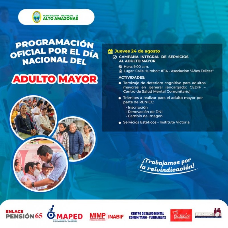 ACTIVIDADES POR EL D&Iacute;A NACIONAL DEL ADULTO MAYOR