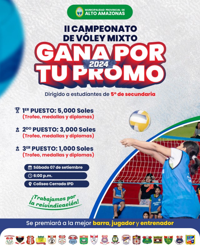 II CAMPEONATO DE V&Oacute;LEY MIXTO