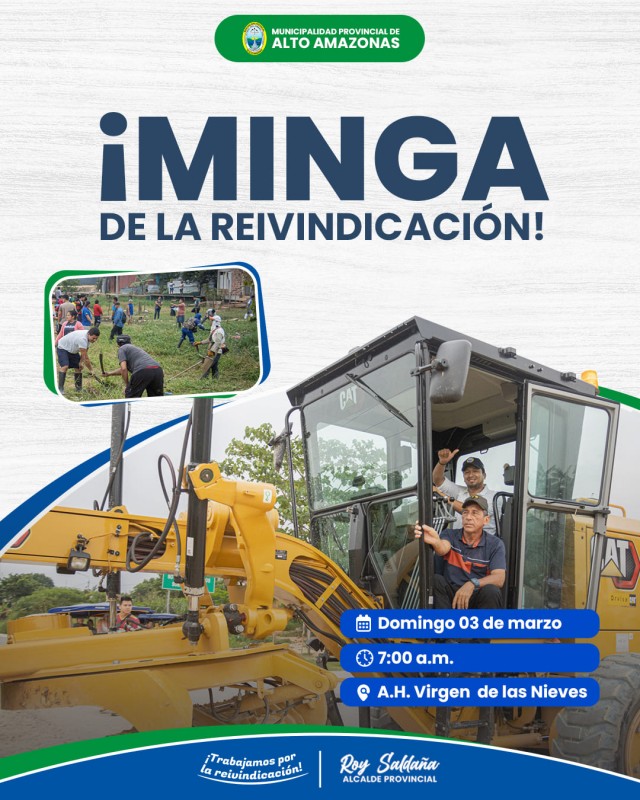 &iexcl;LA MINGA DE LA REIVINDICACI&Oacute;N!
