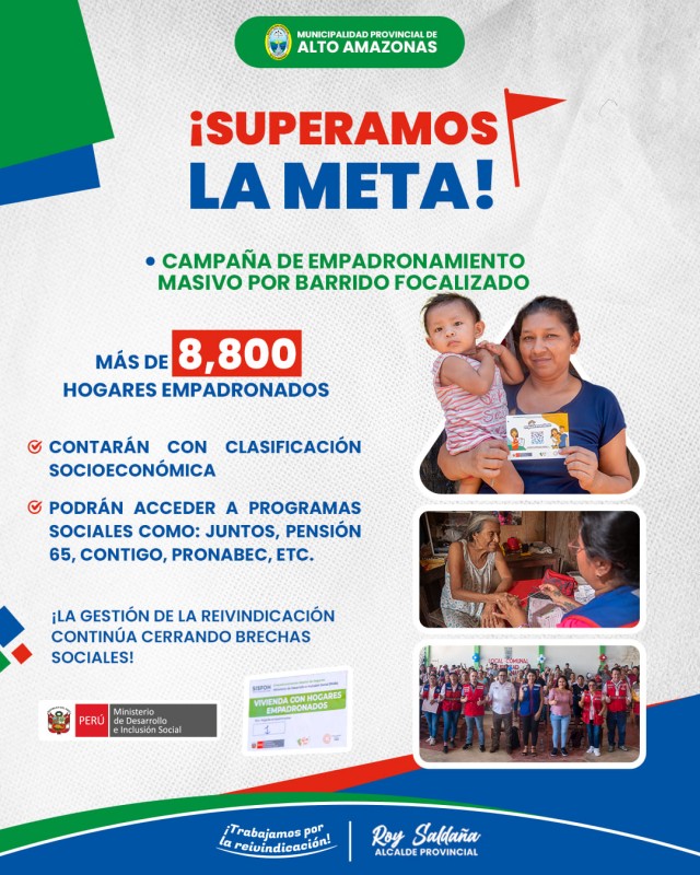 &iexcl;M&Aacute;S FAMILIAS FOCALIZADAS!