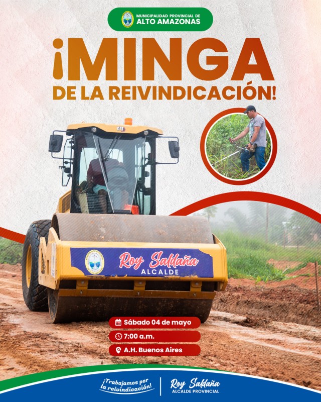 &iexcl;MINGA DE LA REINVIDICACI&Oacute;N!