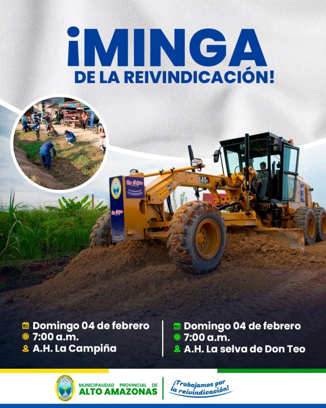 &iexcl;MINGA DE LA REIVINDICACI&Oacute;N!