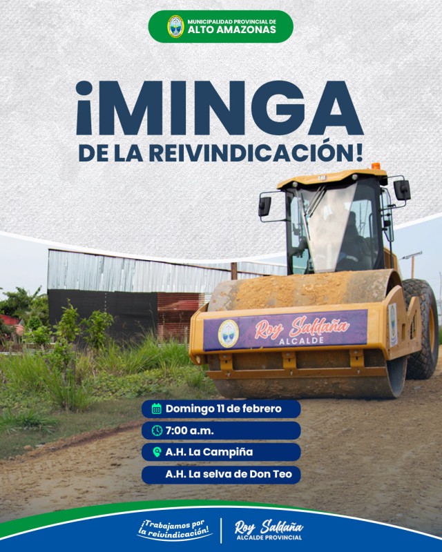 &iexcl;MINGA DE LA REIVINDICACI&Oacute;N!