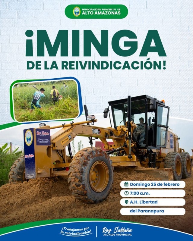 &iexcl;MINGA DE LA REIVINDICACI&Oacute;N!