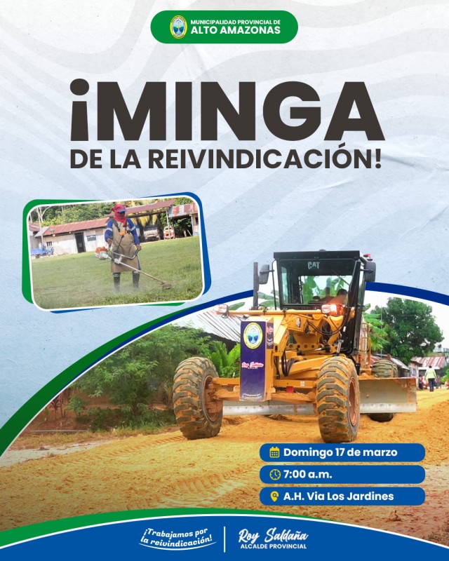 &iexcl;MINGA DE LA REIVINDICACI&Oacute;N!