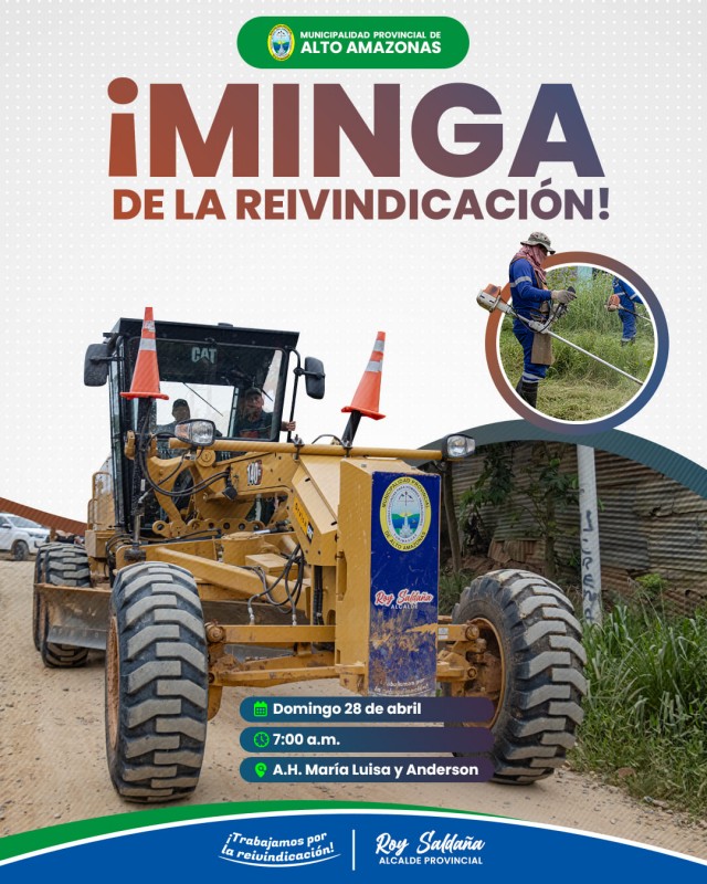 &iexcl;MINGA DE LA REIVINDICACI&Oacute;N!
