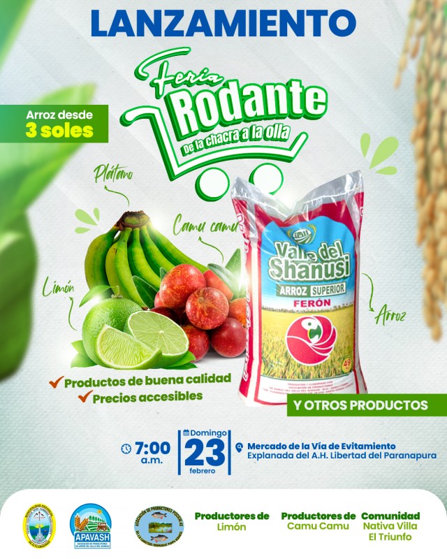 &iexcl;No te pierdas la Feria Rodante &ldquo;De la Chacra a la Olla&rdquo;!