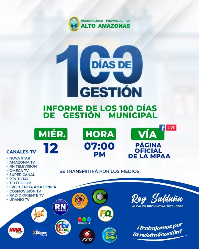 &iexcl;NUESTROS PRIMEROS 100 D&Iacute;AS DE GESTI&Oacute;N!