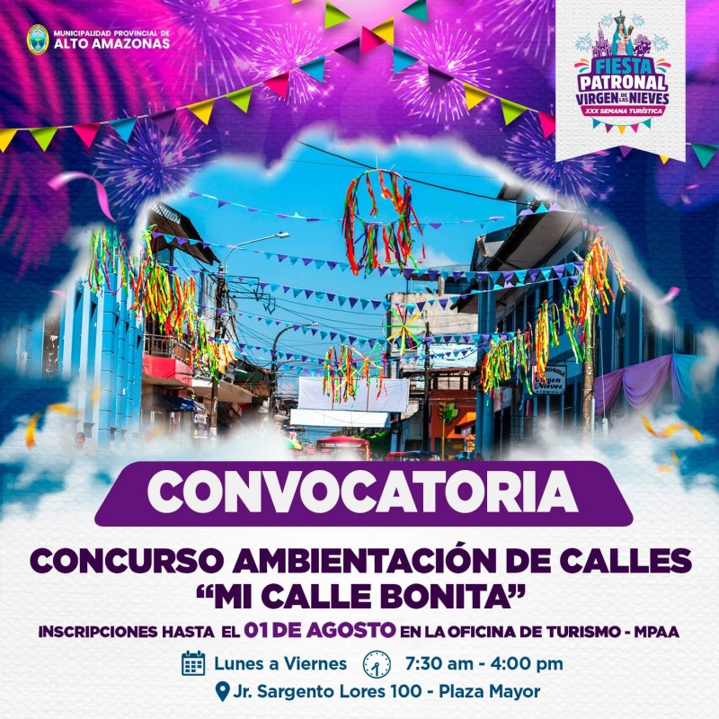 &iexcl;PARTICIPA EN NUESTRO CONCURSO "MI CALLE BONITA"!