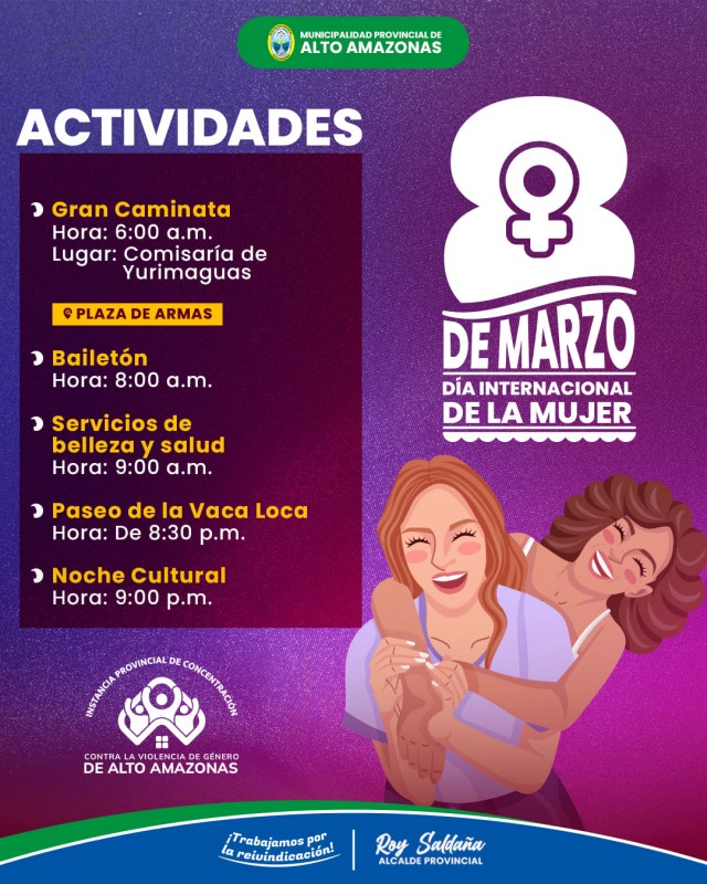 &iexcl;POR EL D&Iacute;A DE LA MUJER!