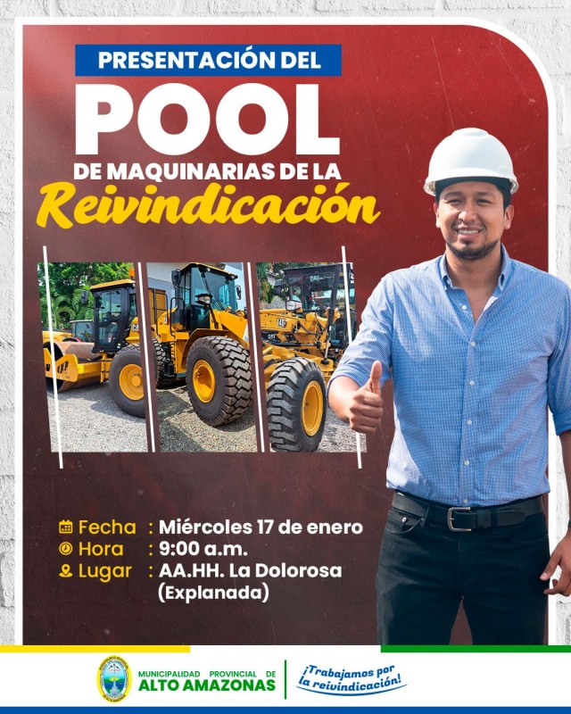 PRESENTACI&Oacute;N DEL POOL DE MAQUINARIAS