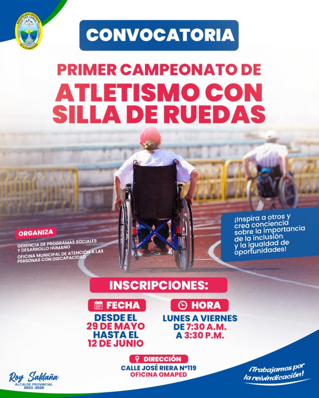 PRIMER CAMPEONATO DE ATLETISMO CON SILLA DE RUEDAS
