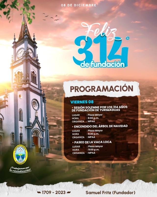 PROGRAMACI&Oacute;N 'FELIZ 312 A&Ntilde;OS DE FUNDACI&Oacute;N'