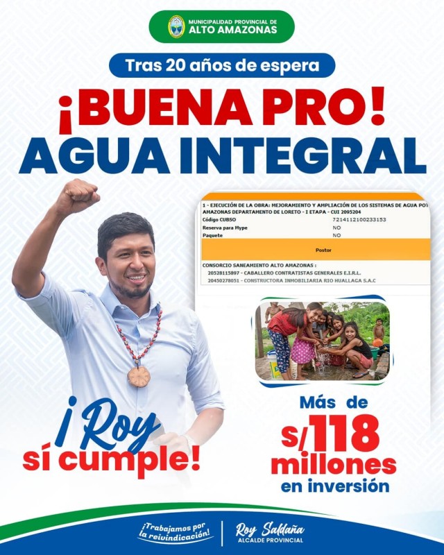 &iexcl;PROYECTO DEL AGUA INTEGRAL ES REALIDAD!