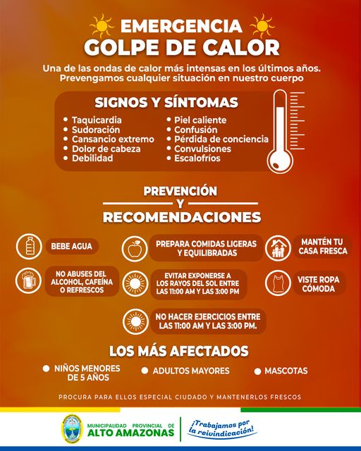 RECOMENDACIONES ANTE EL GOLPE DE CALOR
