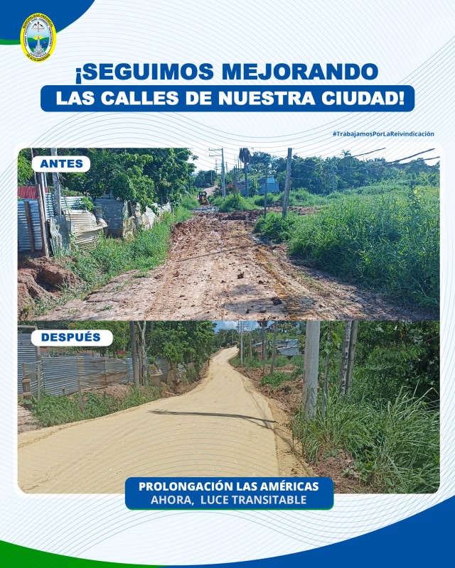 &iexcl;SEGUIMOS MEJORANDO LAS CALLES DE NUESTRA CIUDAD!