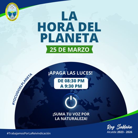 S&Uacute;MATE A LA HORA DEL PLANETA &iexcl;APAGUEMOS LAS LUCES!