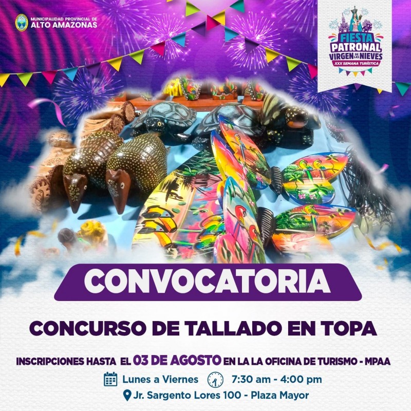 &iexcl;TE INVITAMOS AL CONCURSO &ldquo;TALLADO EN TOPA&rdquo;!