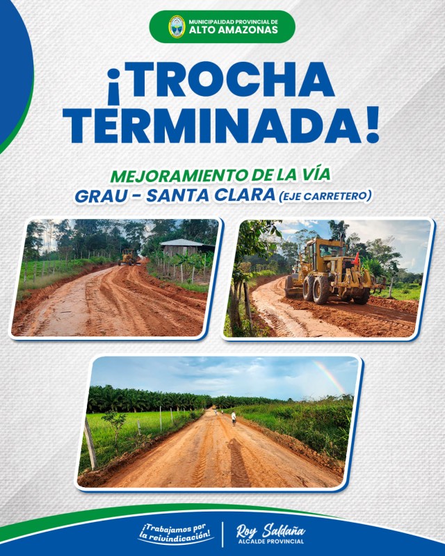 &iexcl;TROCHA TERMINADA!