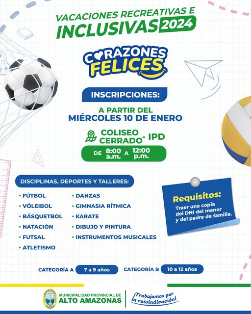 VACACIONES RECREATIVAS E INCLUSIVAS 2024