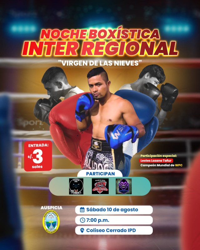 &iexcl;VECINO! VEN Y DISFRUTA DE LA NOCHE BOX&Iacute;STICA INTER REGIONAL