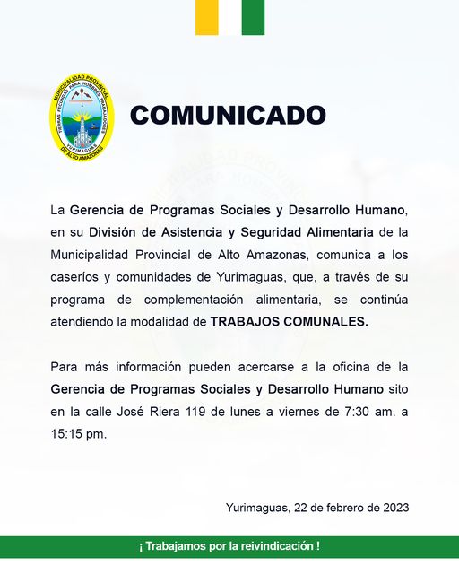 Comunicado de GPSyDH