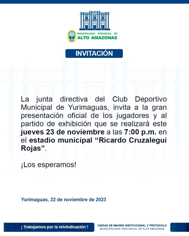 Comunicado del Club Deportivo Municipal