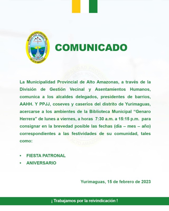 Comunicado