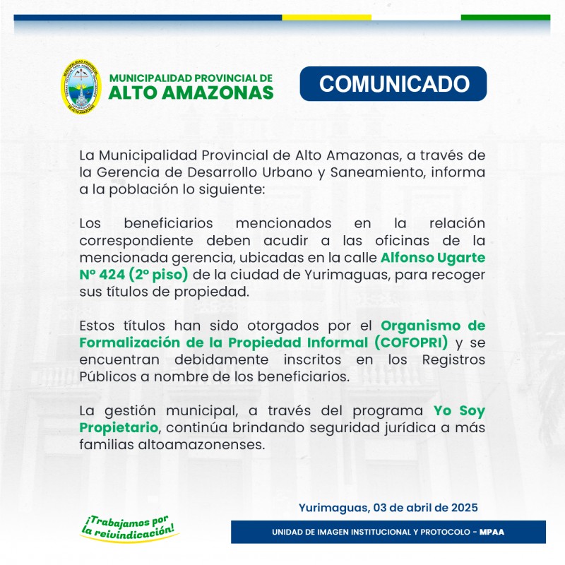 Comunicado